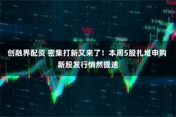 创融界配资 密集打新又来了！本周5股扎堆申购 新股发行悄然提速